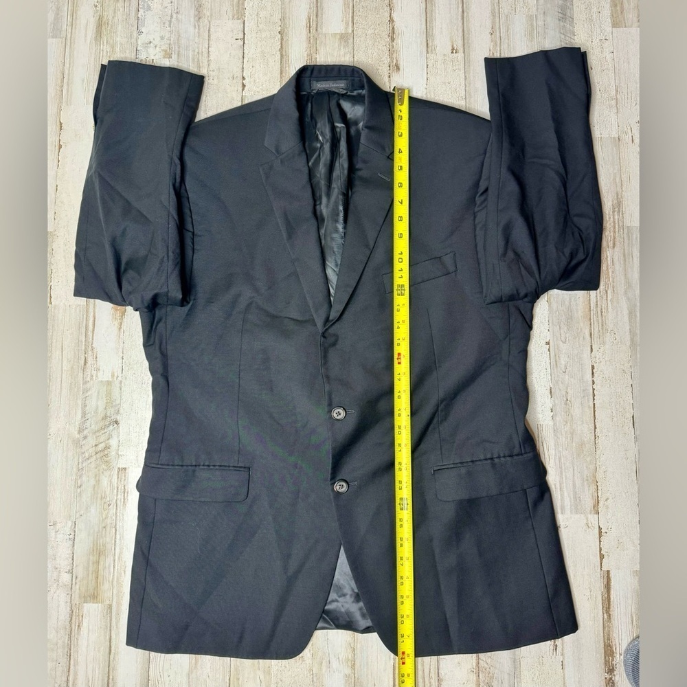 Lauren Ralph Lauren Blazer Jacket Men's 44R Black Classic Solid - Picture 5 of 11